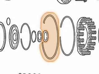 Snap Ring, A450-43LE Overdrive Brake Support To Case (8 9/16”OD) (.105” Thick) 1998-Up — Part # 141860A