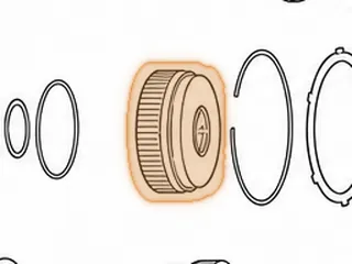 Drum, A450-43LE Direct Clutch (10 Teeth Steels) (1” Long Outer Splines) 1998-Up — Part # 141555E