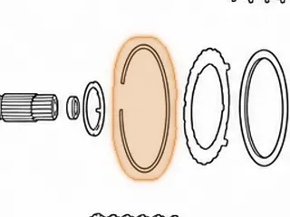 Snap Ring, A450-43LE Low Sprag Retainer (.078”) (7 5/8”OD) (Use 141861B) 1998-Up — Part # 141883B