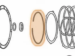 Snap Ring, A450-43LE Overdrive Brake Clutch (Top) (.078”) (7 5/8”OD) (Also Fits # 862, 873, 874, 883 & 887) — Part # 141861B