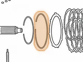 Snap Ring, A450-43LE Low/Reverse Clutch (Top) (.078”) (7 5/8”OD) (Use 141861B) — Part # 141887B