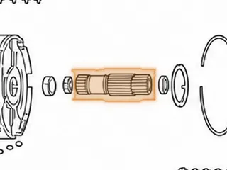 Sun Gear, A450-43LE Forward (28 Straight Teeth) (5.660” Long) 1998-Up — Part # 141612B