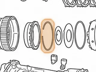Snap Ring, A450-43LE Front Ring Gear (5”OD) (.070”) (Bent Ends) 1998-Up — Part # 141882A