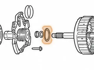 Washer, 4F27E Stator To Forward Drum (.075” Thick) (1.860”OD) (Plastic) 1999-Up — Part # 138211A