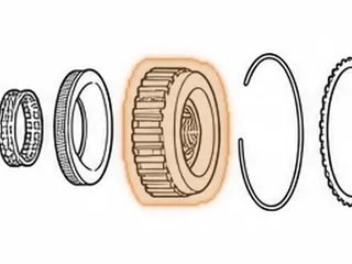 Drum, 4F27E Overdrive Clutch (3 Clutch) (32 Teeth Steels) (With 2 Holes In Bottom Of Ring Bore) 1999-Up — Part # 138550A