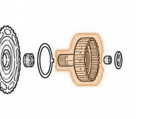 Hub, 4F27E Overdrive (32 Teeth) (24 Splines) (2.925” Tall) (No Slots) (1.040”OD Of Shaft) 1999-Up — Part # 138570B