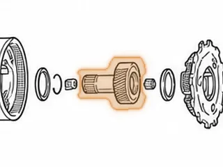 Sun Gear, 4F27E/FNR5 Front (49 Left Angled Teeth) (3.160” Long) 1999-11/04 — Part # 138612A