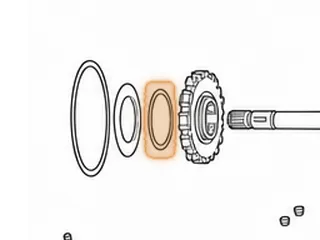 Bearing W/Race, AXOD/AXODE/AX4S Differential Support To Parking Gear 1986-Up — Part # 86260