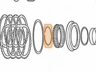 Snap Ring, AXOD/AXODE/AX4S/AX4N Holds Retainer In Direct Clutch 1986-Up — Part # 86879