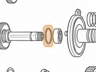 Washer, AXOD/AXODE/AX4S/AX4N Driven Sprocket To Direct / Intermediate Support (Plastic) (3 Round Tabs)(.055” Thick)… — Part # 86281