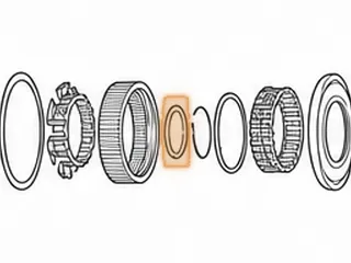 Bearing W/Races, AXOD/AXODE/AX4S Rear Sun Gear Drum To Differential Support 1986-Up (Use 36254C) — Part # 86257