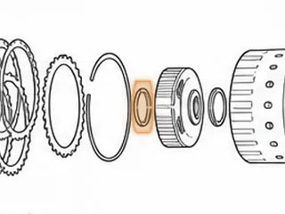 Bearing W/Race, AXOD/AXODE/AX4S/AX4N Intermediate Hub (Both Sides) 1986-Up — Part # 86235