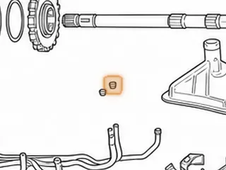 Seal, AX4N Rear Lube Tube & Differential Support Lube Tube 1995-Up — Part # 86383H