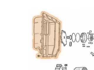 Pan, AX4N/4F50N Side (Flat Surface For Gasket) Tin (Stamped 4F50N) 2001-Up — Part # 86766HB