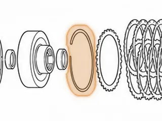 Snap Ring, AX4N Holds Low / Intermediate Pressure Plate In (.105”) 1995-Up — Part # 86870HC