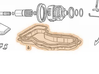 Gasket, AX4S Bottom Pan (Bonded) 1995-Up — Part # 86300GW
