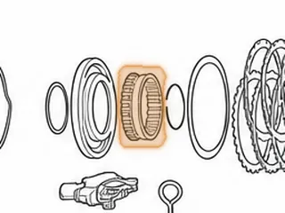 Retainer W/Springs, AXOD/AXODE/AX4S/AX4N Reverse Clutch 1986-Up — Part # 86976