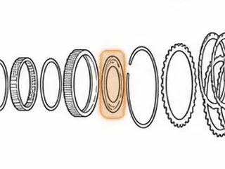 Washer, AX4N Forward Drum To Low Sprag (With 4 Round Tabs) 1995-Up — Part # 86229A