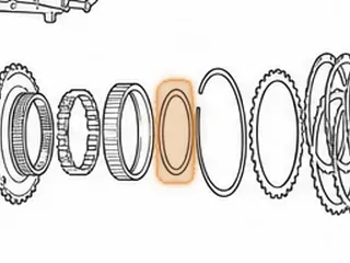Washer, AXOD/AXODE/AX4S/AX4N Direct / Intermediate Drum To Direct Sprag (2 Tab) 1986-Up — Part # 86232
