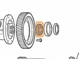 Cone Bearing, ZF4HP18 Differential Houisng To Differential Cover (Eagle) — Part # 79289E