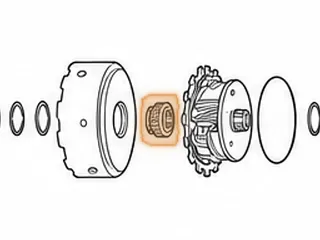 Sun Gear, ZF4HP18 (Saab) — Part # 79614S