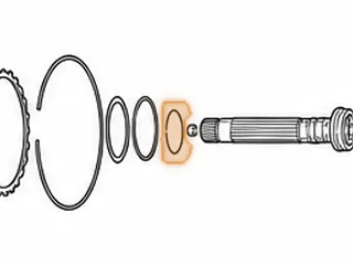 Snap Ring, ZF4HP18 Holds Turbine Shaft In Forward Drum (Eagle) — Part # 79881E