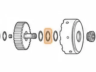 Bearing W/Race, ZF4HP18 Forward Clutch Hub To Bowl (Audi) — Part # 79235A