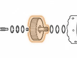 Clutch Hub, ZF4HP18 With Shaft Forward Clutch (Saab) — Part # 79574S
