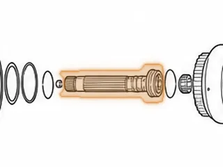 Turbine Shaft, ZF4HP18 (Eagle) — Part # 79673E
