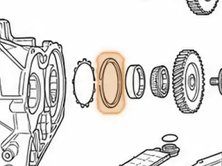 Slotted Nut, ZF4HP18 Rear Sprag Race (Saab) — Part # 79797S
