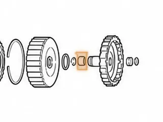 Bushing, ZF4HP16 B Clutch Hub (Front & Rear)(.787”ID) (.875”OD)(.383”Wide)(Brass) 2002-07 — Part # 145050A