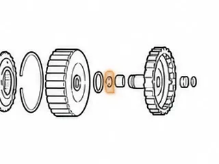 Snap Ring, ZF4HP16 Rear Clutch Hub (E Clutch) To Shaft (.883”OD)(.079”Thick)(Round Wire Type) 2002-07… — Part # 145894A
