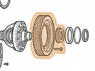 Ring Gear, ZF4HP16 Differential (12 Bolt)(67 Teeth Left Angle, No Grooves)(7.670”OD) (4.010”ID) 2002-07 — Part # 145720A