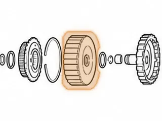 Sungear W/Hub, ZF4HP16 Rear Planet (34 Teeth Sungear)(30 Outer Clutch Teeth)(1.740”Tall) (1.115”ID)(Stamped Steel)… — Part # 145572A