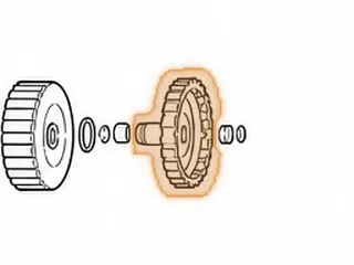 Clutch Hub, ZF4HP16 B Clutch (30 Clutch Teeth)(3.098”Tall) (5.527”OD)(Stamped Steel) 2002-07 — Part # 145574A
