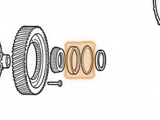 Shim, ZF4HP16 Differential To Case (3.135”OD)(2.780”ID)(Selective) 2002-07 — Part # 145290A