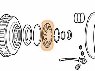 Return Spring, ZF4HP16 B Clutch Piston (12 Fingers)(4.700”OD)(.065”Thick) 2002-07 — Part # 145977A