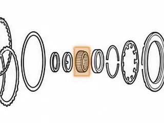 Bearing, ZF4HP16 (Tapered) F Brake Clutch Housing (22 Rollers)(1.613”ID)(Timken NP561514) 2002-07 — Part # 145283A