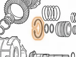 Snap Ring, ZF4HP18 Holds Retainer To Case (Eagle) — Part # 79897E