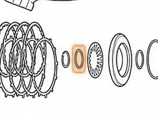 Retainer, ZF3HP22 / ZF4HP22 Holds Direct Clutch Return Spring To Drum (2 piece) — Part # 69985