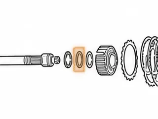 Washer, ZF3HP22 Forward Drum To Hub (Plastic) — Part # 69232