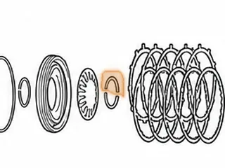 Retainer, ZF3HP22 / ZF4HP22 Holds Reverse Clutch Return Spring To Center Support (2 piece) — Part # 69893