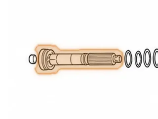 Output Shaft, ZF4HP22 (13 1/4” Long) — Part # 69678G