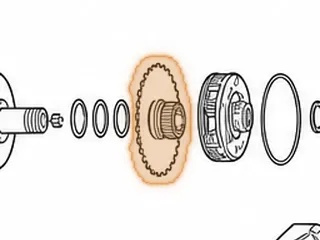 Sun Gear, ZF4HP22 Overdrive With Flange — Part # 69610
