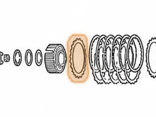 Steel, ZF3HP22 / ZF4HP22 Forward Clutch (.040”) 24 Teeth (Waved) (A Pack) — Part # 69129