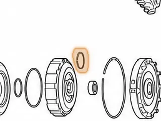 Ring, ZF3HP22 / ZF4HP22 Direct Clutch Drum (Metal) — Part # 69180