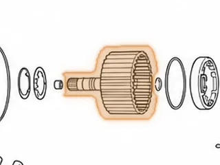 Drum W/Shaft, 4L30E 3rd Clutch (W/3 1/2” Long Shaft) 1989-Up — Part # 24555E