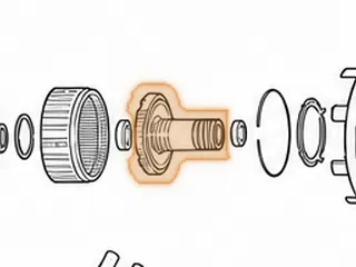 Hub With Shaft, 4L60E/4L65E Front Ring Gear (Uses A Bearing 74241B)(Uses 74238 Or 74238A Inner Bearing) 2001-03/2007… — Part # 74602B