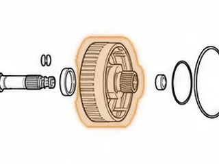 Drum, 4L80E Overrun Clutch W/Sun Gear (Uses A 12 Roller Sprag With .309”OD Rollers) 1991-01 — Part # 34551