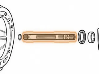 Input Shaft, L3N71B Lock-Up (9 1/8” Long) — Part # 53670C